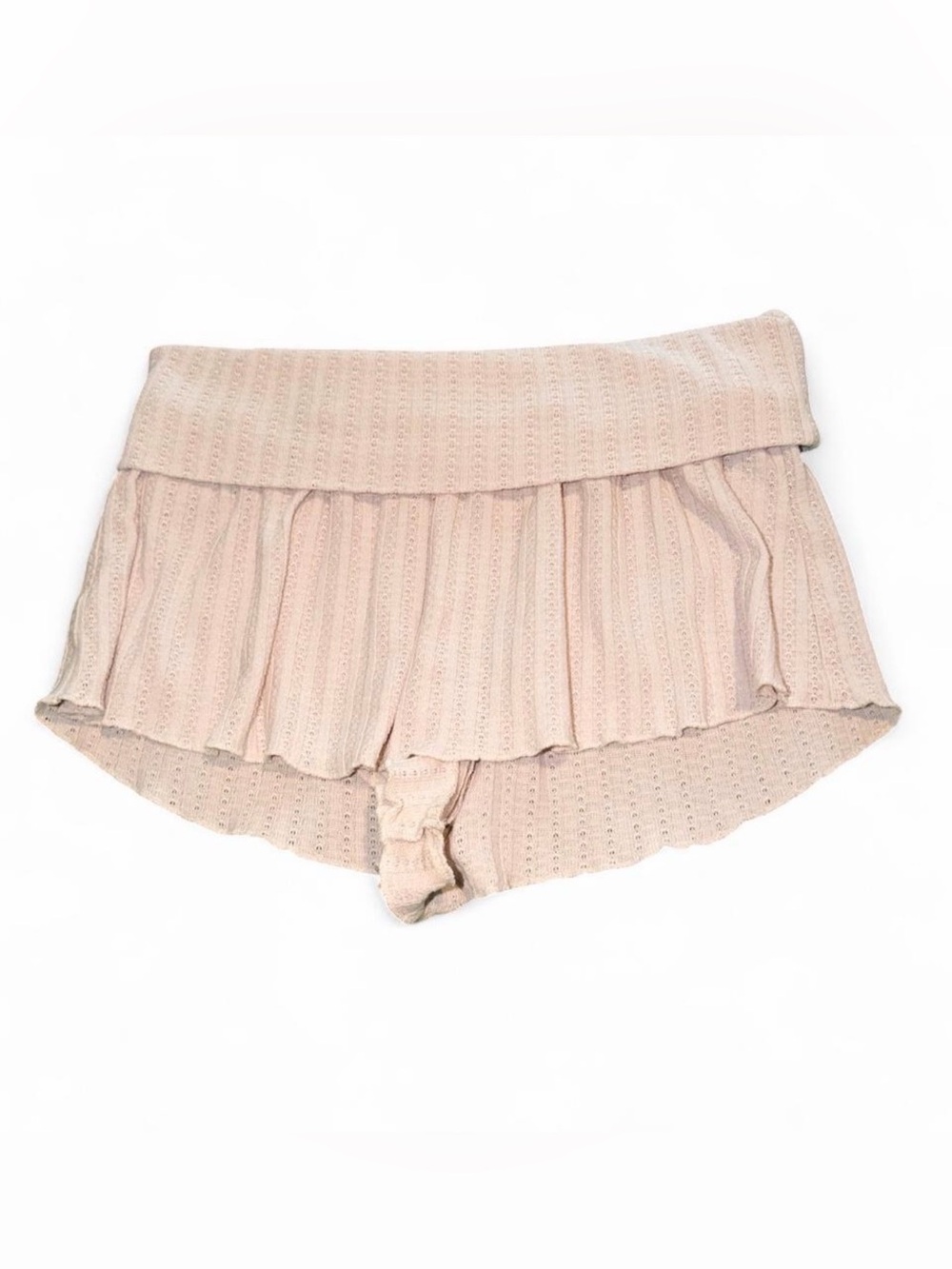 Urban Outfitters Pleated Knit Skort in cream
